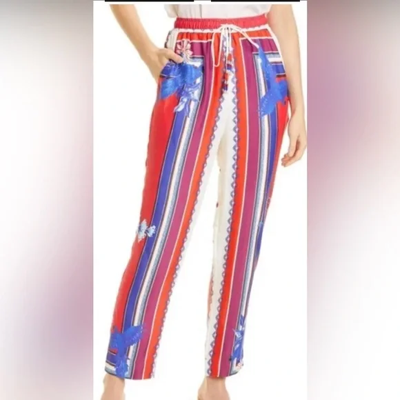 FARM Rio Macaw Scarf Pants NWT Size M - Picture 2 of 6